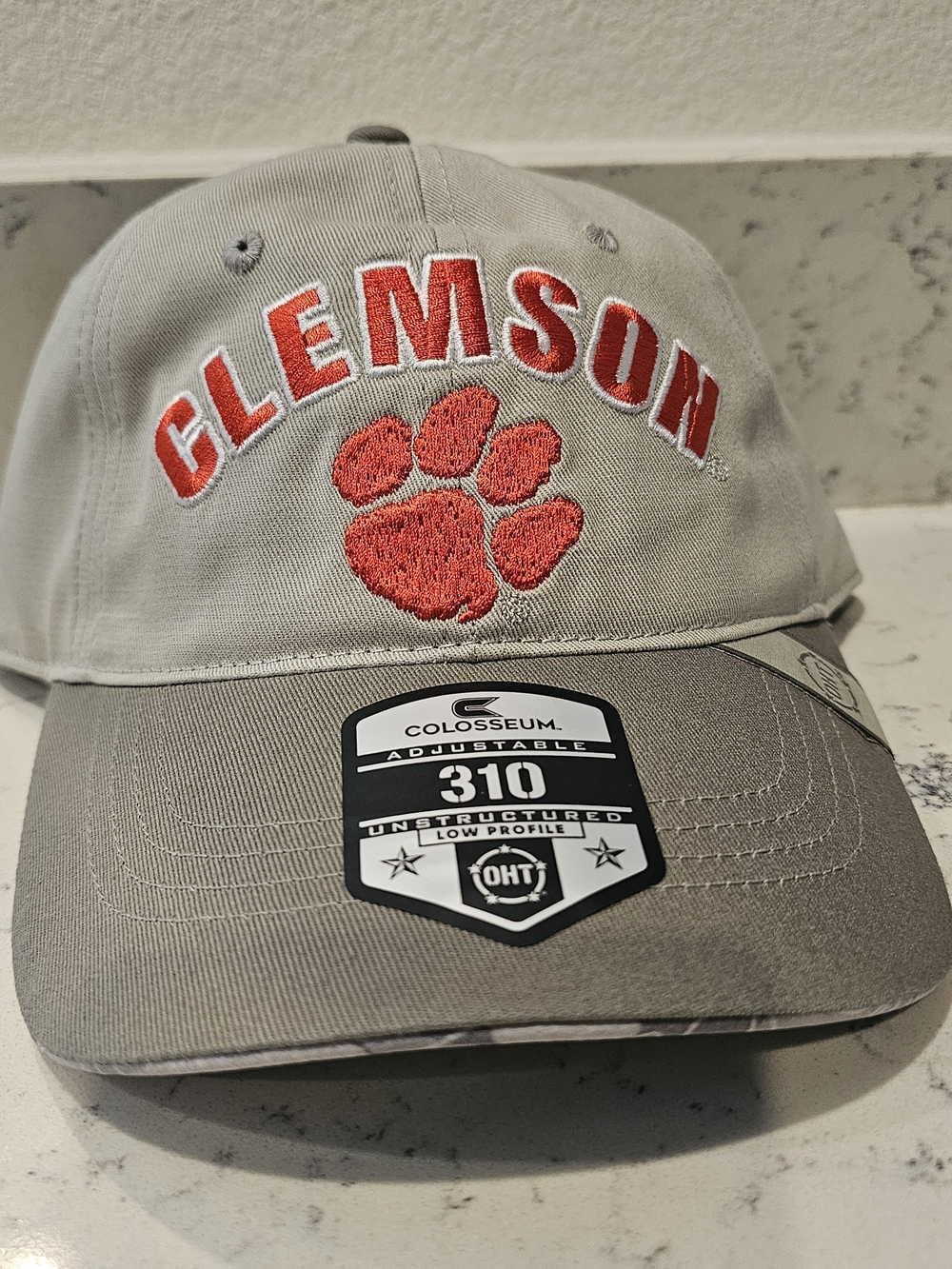 Clemson Tigers Embroidered Baseball Cap Strapback Rare Salesman Sample NWT